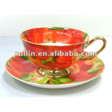 Gute Qualität chinesische Porzellan Teetasse und Untertasse